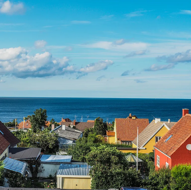Udsigt overhustage mod havet